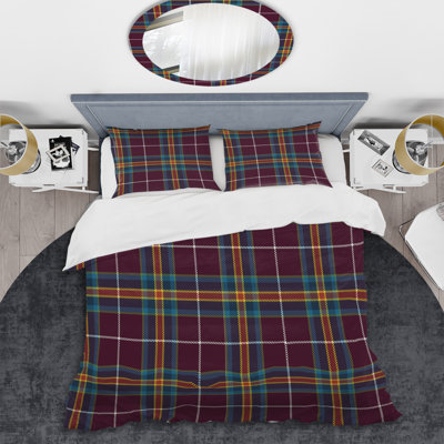 Ensemble de housse de couette en microfibre rouge / jaune / bleu 3 pièces