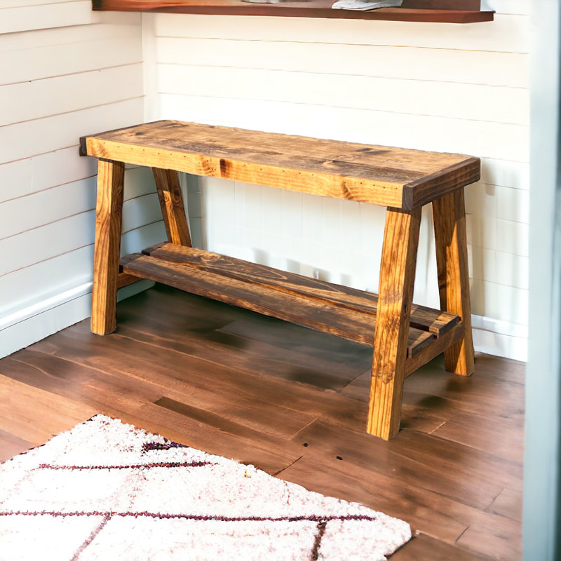 Homestead Haven Bench, Brown/White