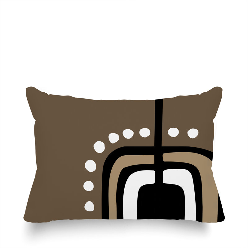 Coussin lombaire réversible intérieur / extérieur Sofi Minimalist, H 18 po x l 25 po, Beige
