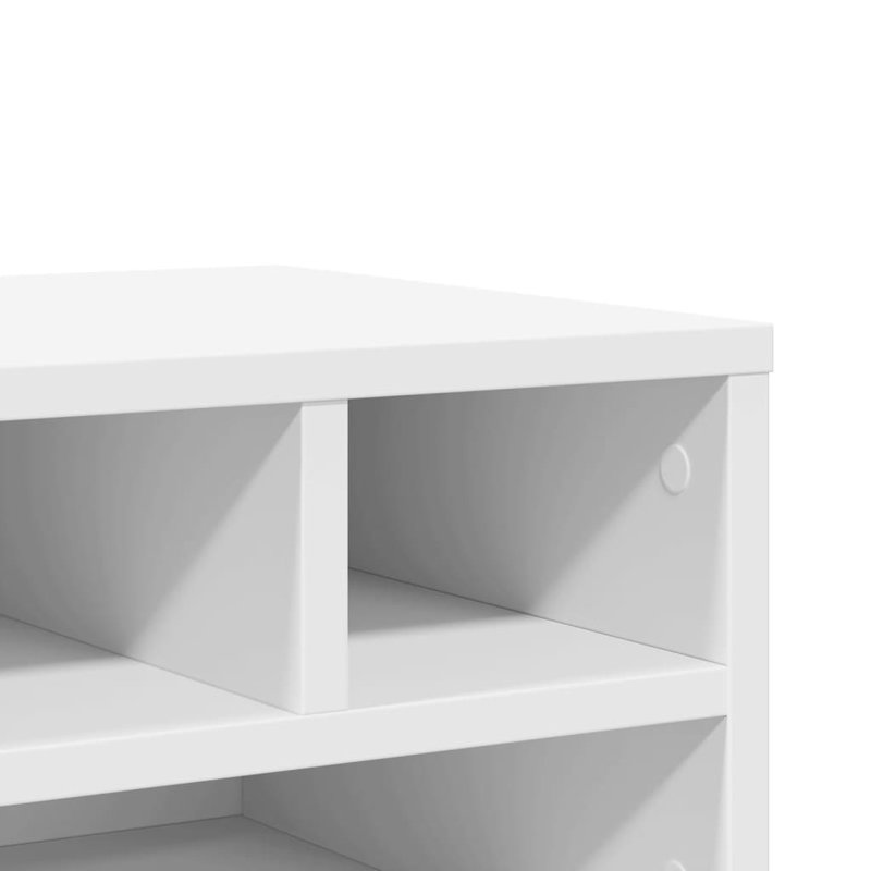 22.5cm H Printer Stand, 22.5cm H x 40cm W x 32cm D, White