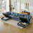 Oversized Down-Filled Modular Sofa With Ottomans-427721371-427721364