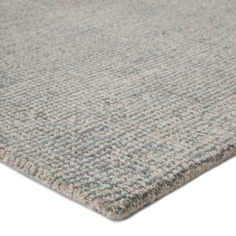 Jaipur Living Oland Handmade Solid White Light Blue Area Rug, Rectangle 9' x 12'