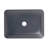 Rosefray 17.94'' Black Glass Rectangular Bathroom Sink