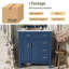 Meuble-lavabo 30 po avec lavabo en céramique-84099711