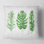 Carré, feuille tropicale de Monstera IV - Coussin décoratif imprimé maison de campagne-60158685