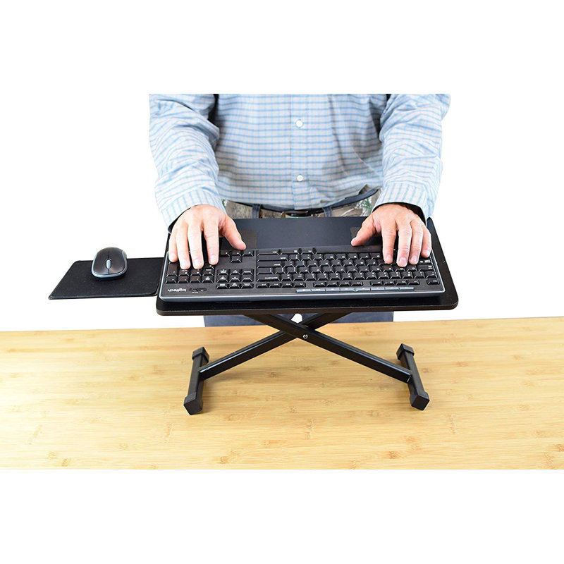 Uncaged Ergonomics® KT3 Computer Keyboard Riser Stand For Desk