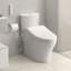 TOTO® WASHLET® C5 Electronic Bidet Toilet Seat with PREMIST and EWATER+ Wand Cleaning, Elongated, Cotton White-55637163