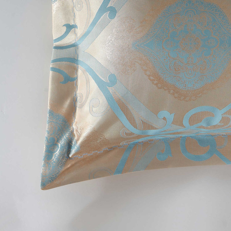 Ensemble de housse de couette réversible Dubaï, Housse de couette pour grand lit et 5 pièces supp