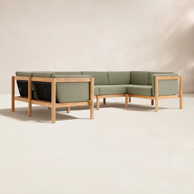 Haven 116'' Wide Patio Sectional with Sunbrella® Cushions