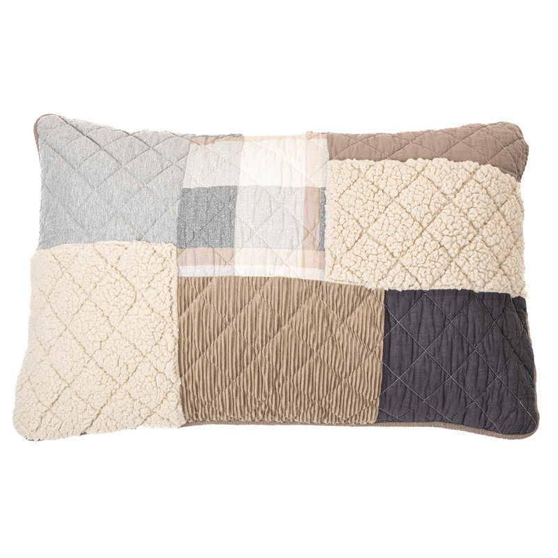 Alpine patchwork quilt set, California King Quilt + 2 King Pillow Shams