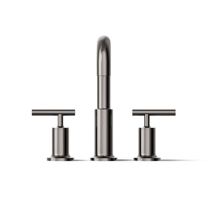 Purist® for Two Deck-Mount Bath Faucet Trim for High-Flow Valve with Lever Handles, Valve Not Included, Vibrant Titanium