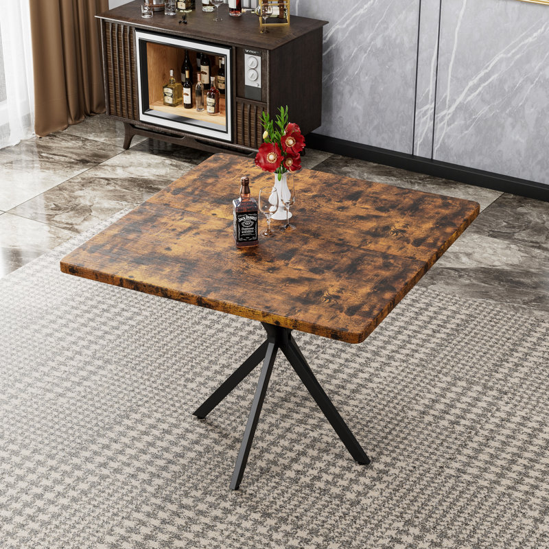 Table de salle à manger carrée, table de salle à manger carrée moderne pour 4 à 6 personnes, table basse pour la salle à manger de cuisine, bureau, espace