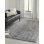 Tapis rayé en laine tissé à la machine en gris / ivoire Colyt-2005129345