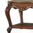 Solid Wood End Table with Bottom Shelf in Honey Oak