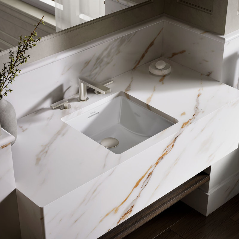 Brazn Square Undermount Bathroom Sink