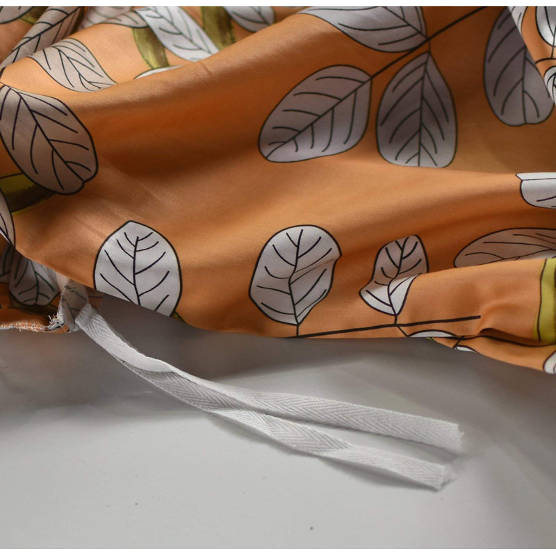 Cotton Sateen Floral Duvet Cover, Twin Duvet Cover + 1 Pillow Cases