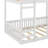 Wood Full-Over-Full Bunk Bed Featuring A Ladder And Safety Rails-383544146
