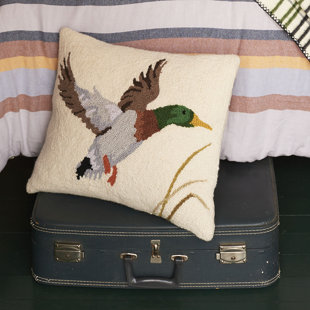 Coussin en laine Camp Wandawega Mallard