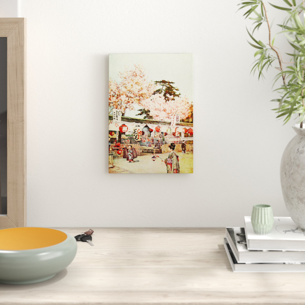 Ella Du Cane Japanese Oriental the Feast of the Cherry Blossoms - Frameless Print