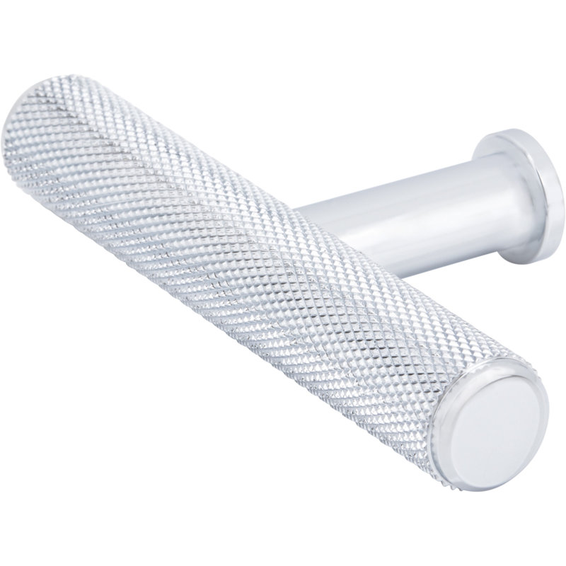 Beliza 2 3/4" Length Knurled T Knob, Polished Chrome