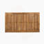 Table de bar d'extérieur rectangulaire en bois d'acacia minimaliste - finition teck