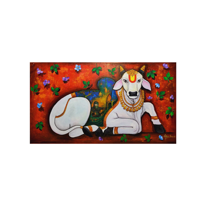 Bull - Le Nandi | Acrylique sur toile | Par Arjun Das