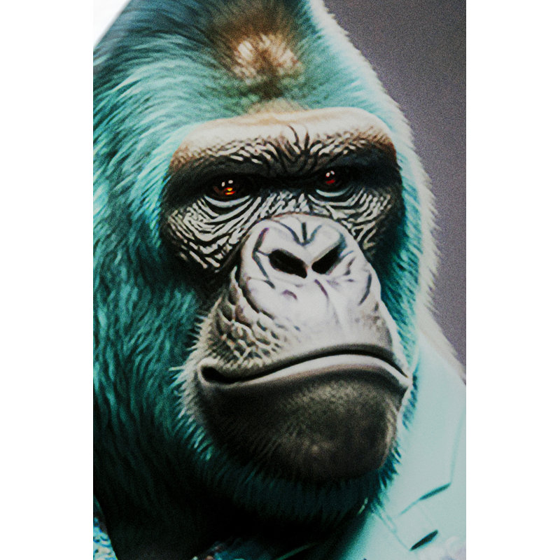 Mister Gorilla Print on Glass