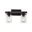 Borth Iron/Seeded Glass Rustic Farmhouse LED Vanity Light-117530327-122081089