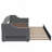 Upholstered Daybed with LED Belt and Trundle-1259572020