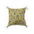 Floral Cotton Reversible Throw Pillow
