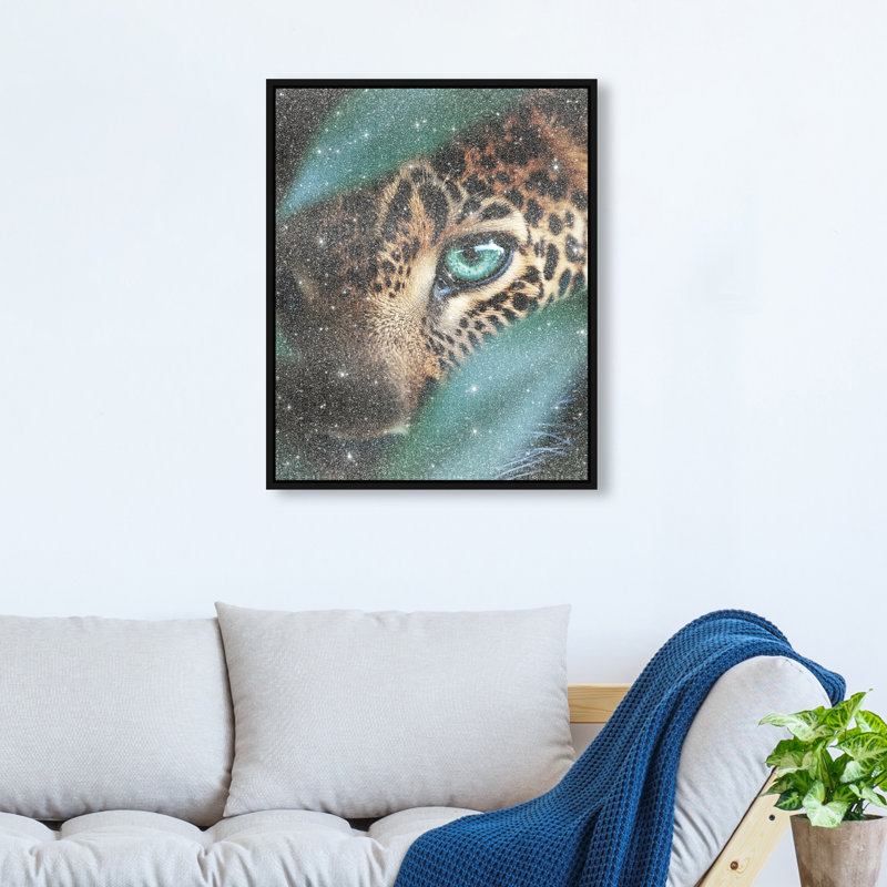 Jungle Watcher III Animals Canvas Print by Oliver Gal, Black Frame, 16 x 20, 17"H x 21"W, Black Floater Frame