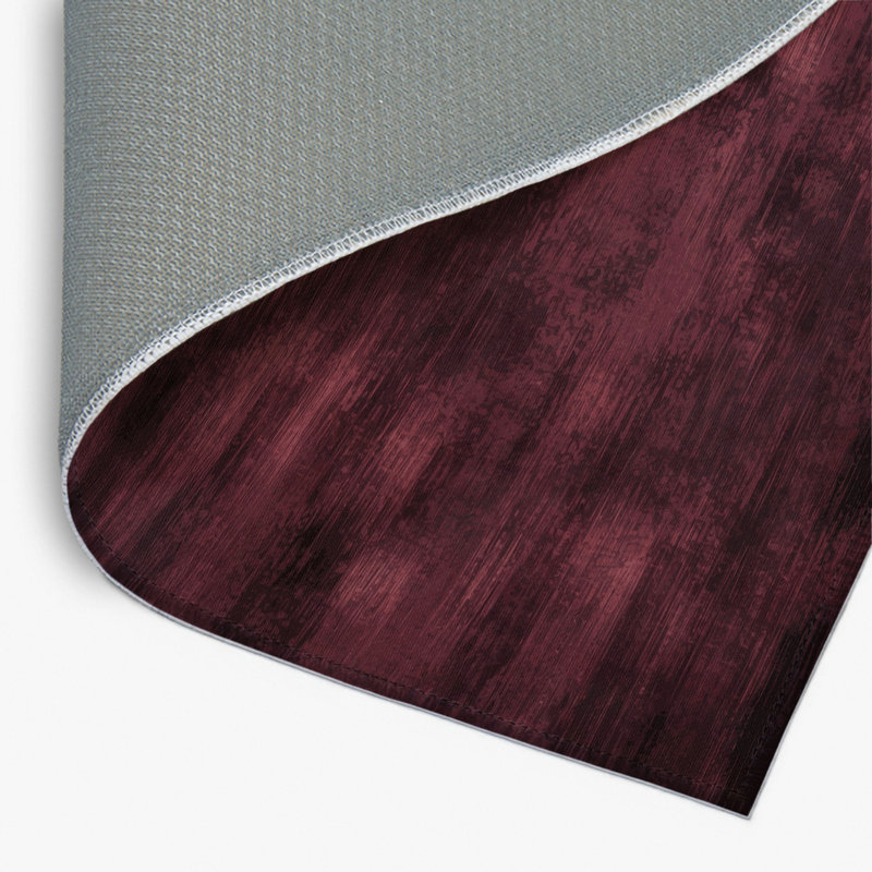 Abstract Red Indoor and Outdoor Area Rug, Rectangle 2' x 3'