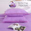 Ensemble de housse de couette pour très grand lit, mauve, 104 po x 90 po + 2 taies d'oreiller, microfibre brossée douce-126220275-126220273