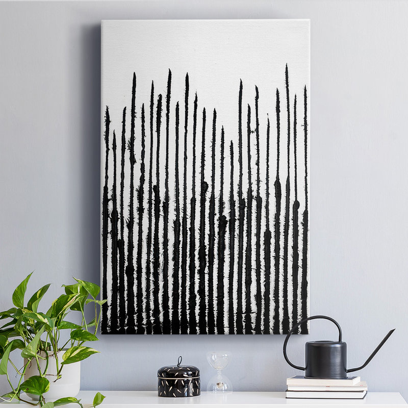 Impression sur toile encadrée, "Effervescence linéaire III", H 60 po x l 40 po