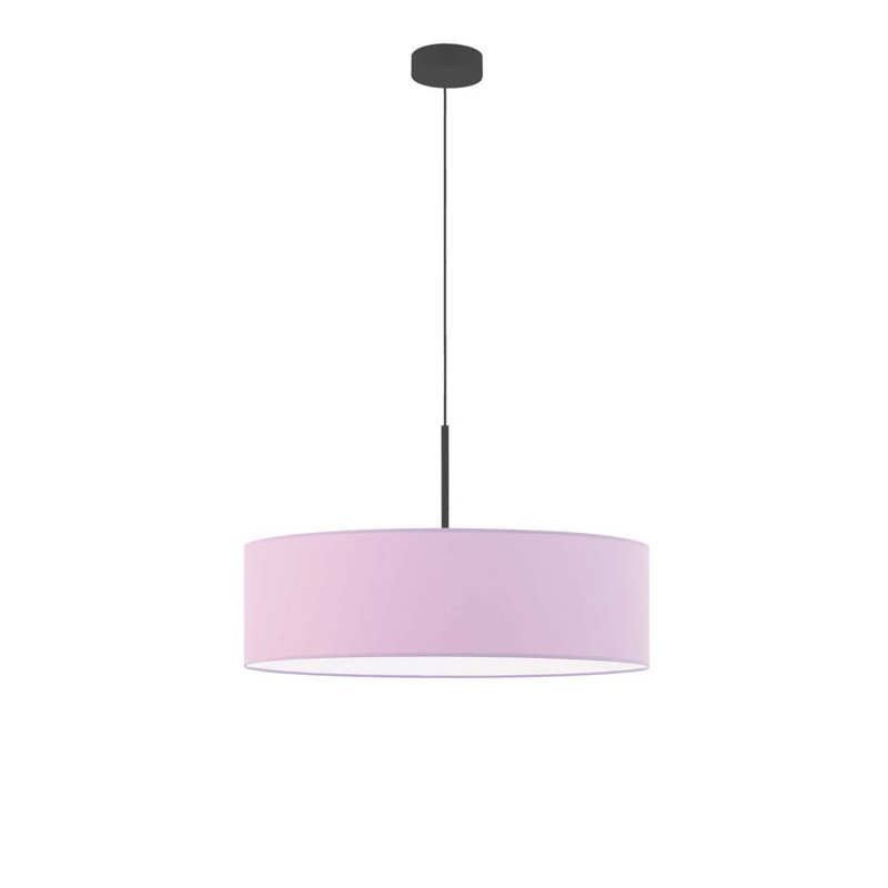 Aubrionna 4 - Light Drum Pendant, Black, Light Violet