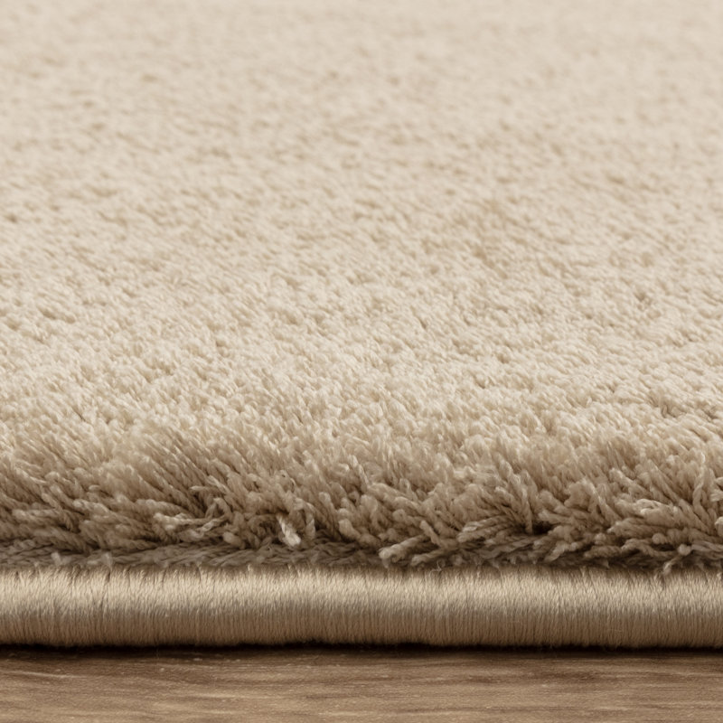 Symaya Cosy Shaggy Beige Area Rug, Rectangle 160 x 230 cm