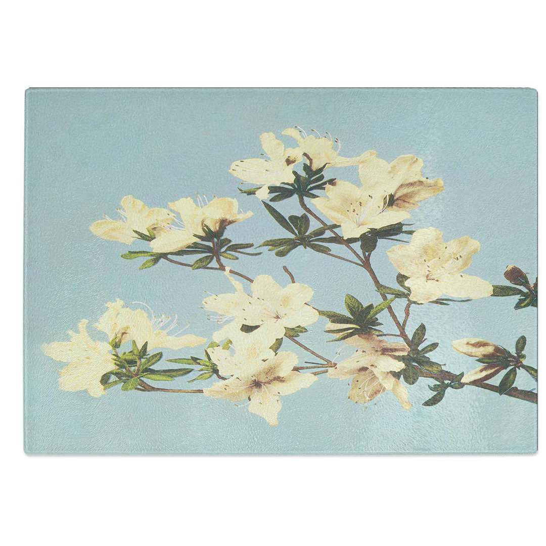 Glass Japanese Azaleas by Ogawa Kazumasa Chopping Board