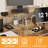 L-Shaped Desk with Drawers and Power Outlets