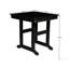 Table de salle à manger pour terrasse avec trou pour parasol, 35,43 po, noir, pour piscine et terrasse