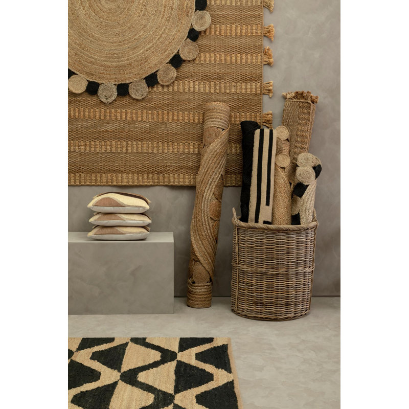 Round Lykins Geometric 100cm X 100cm Area Rug