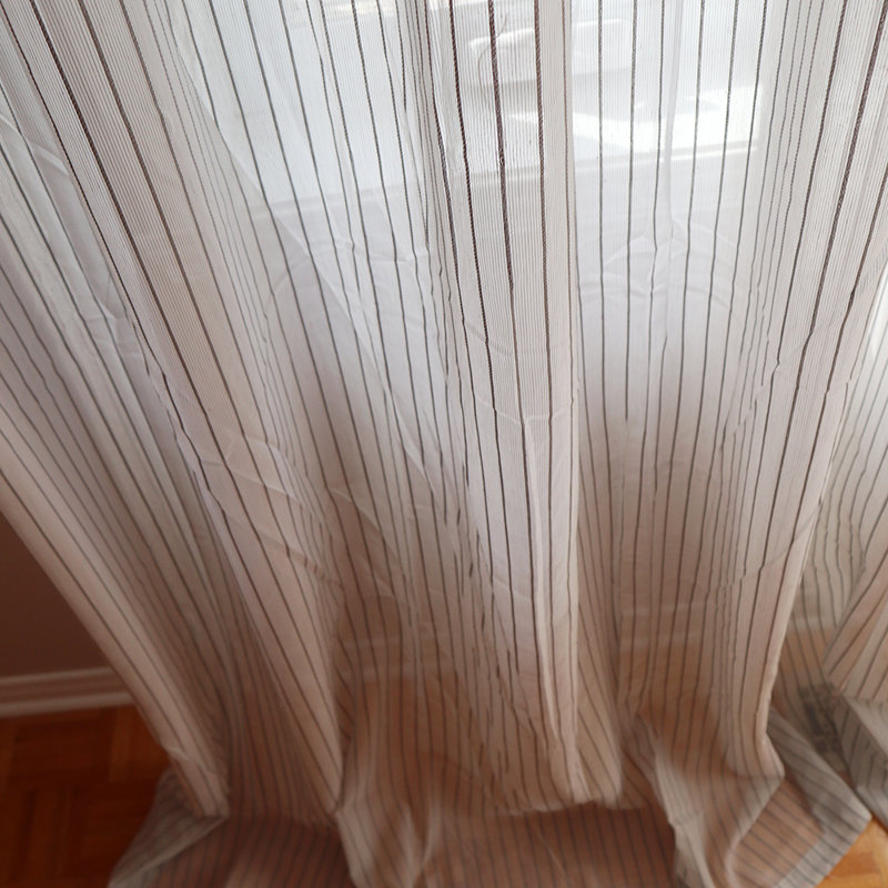 Rideau en polyester, Gris blanc