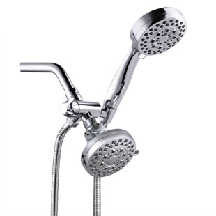 Massage/Jet Rain Adjustable Shower Head Dual Shower Head Handheld Shower Head 2.5 GPM GPM with Aerating