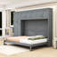Grand lit escamotable avec armoires et tablettes-744427628