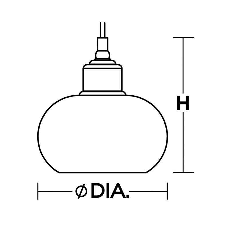1 - Light Simple Pendant, Vintage Gold