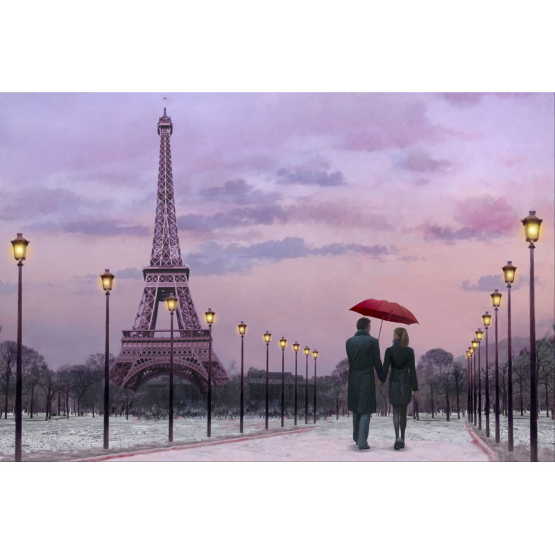Red Umbrella by Chris Consani - Photograph, 61 cm H x 91 cm W, Wrapped Canvas