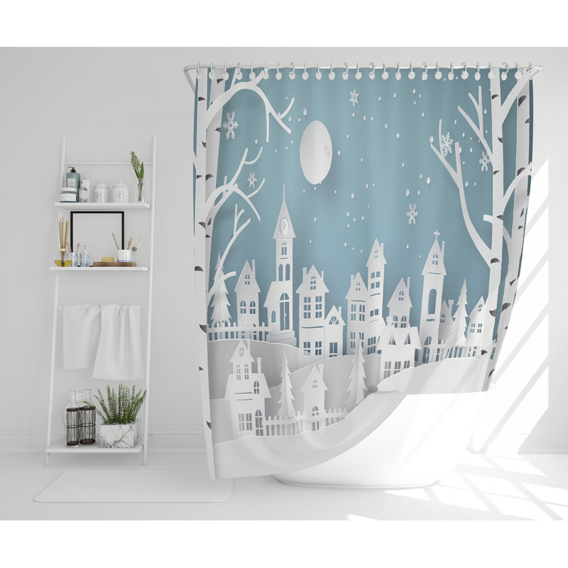 Dill Polyester Shower Curtain