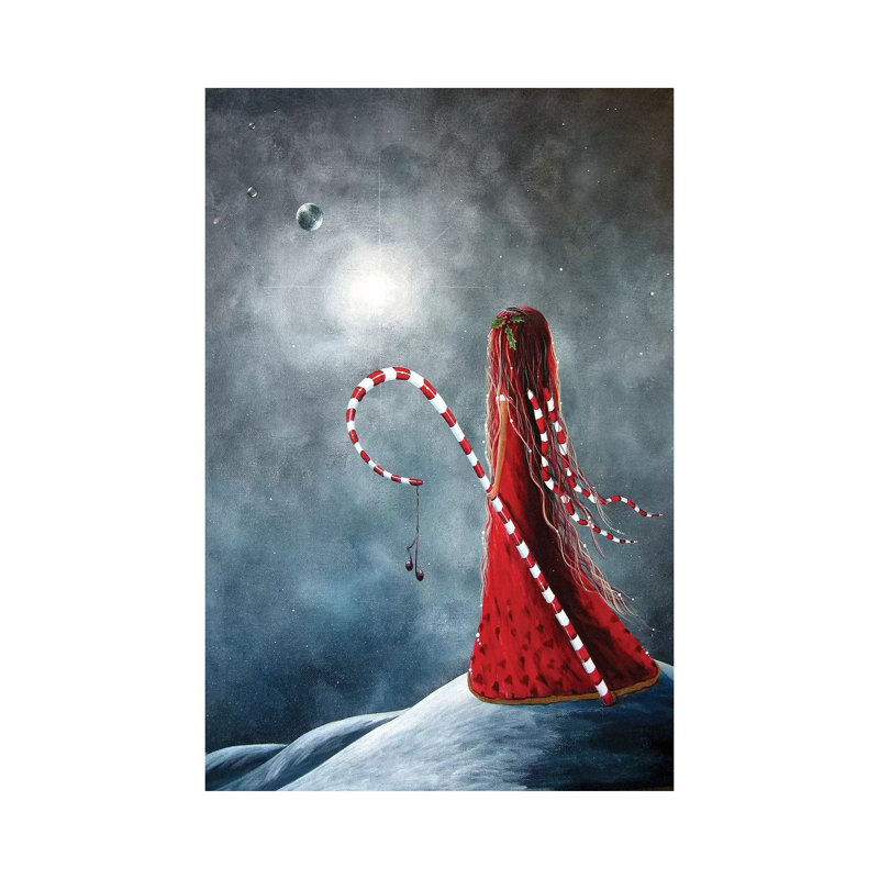 Candy Cane Fairy - Wrapped Canvas Print, 66.04 cm H x 45.72 cm W x 1.91 cm D