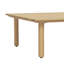 Table basse d'extérieur carrée en bois d'acacia