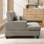 Chaise longue rembourrée en tissu 39,76 po-1990492640