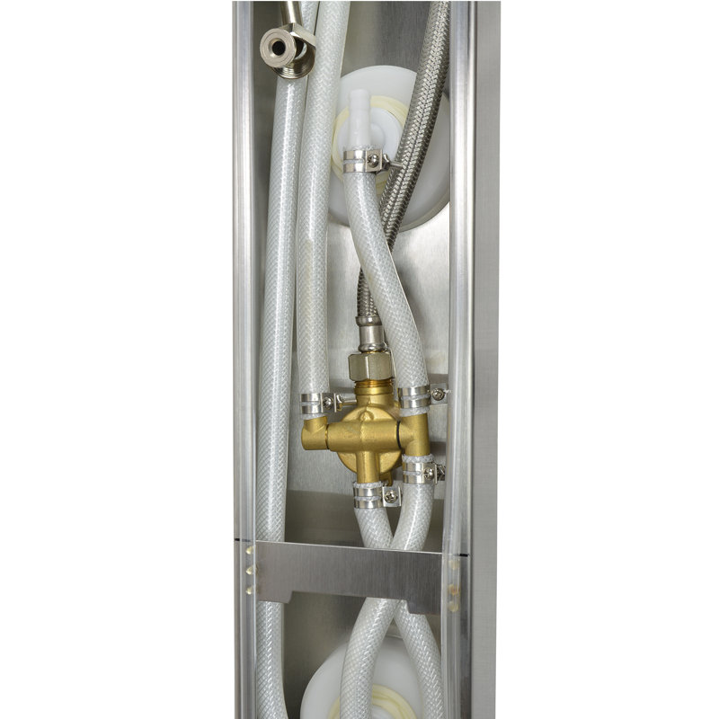 44'' Stainless Steel Shower Panel with Adjustable Head